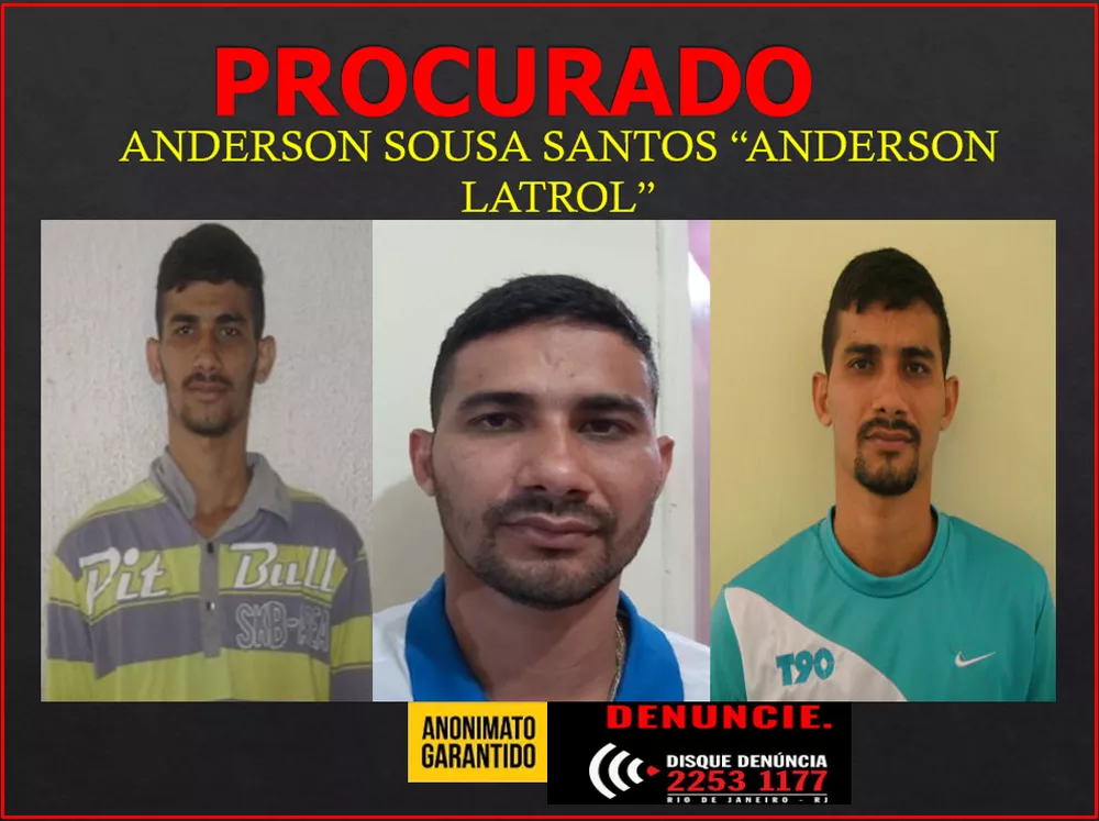 Anderson Sousa Santos, conhecido como Anderson Latrol. (Foto: Divulgação/PC-RJ)